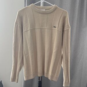 Lacoste Light Tan Wool Sweater